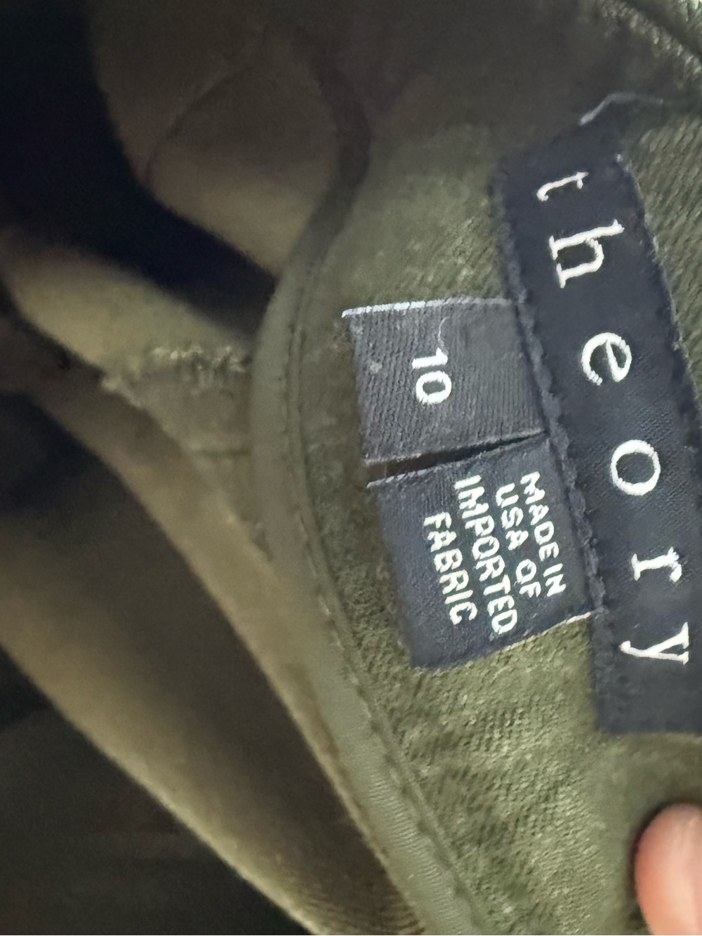 THEORY | Green Adalwen Jetty Pants Size 10 - Picture 4 of 7